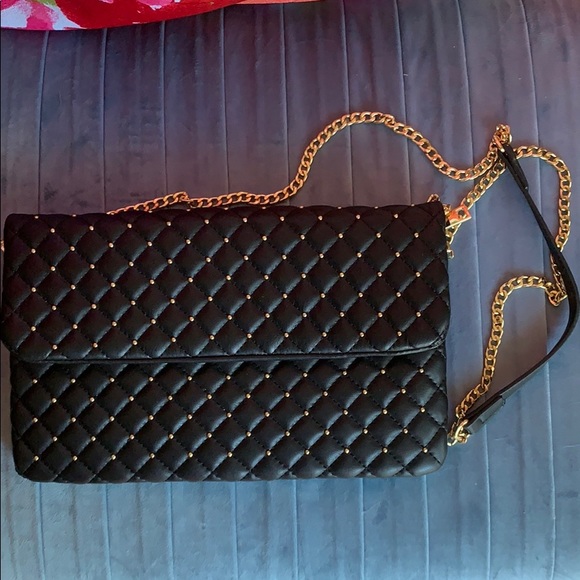 Black & gold studded clutch - Picture 2 of 7
